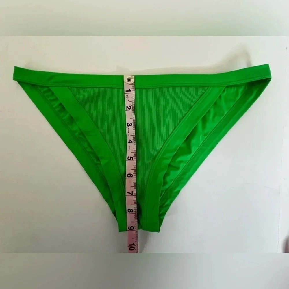NWOT Green L*SPACE Bikini Bottom Swimwear Women Size XL - Picture 3 of 5